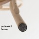 Lot 4 inserts double face pour patins de chaises amovibles 25 mm