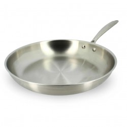 poêle inox tricouches 20 cm Ménastyl