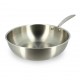 Wok 28 cm inox tricouches Ménastyl